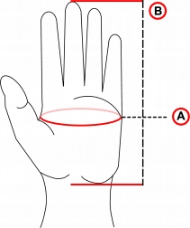 Winter touch-sporthandschoenen – gevoerd en waterdicht, maat L