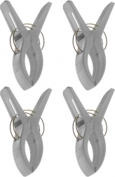 Strandklemmen voor handdoek, 4 stuks