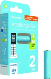 ENELOOP Lite AAA oplaadbare batterijen 550 mAh, 2 stuks