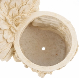 Decoratieve bloempot met engeltje – tuinsculptuur