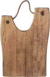 Houten snij- en serveerplank van mangohout 40,5 × 28 cm