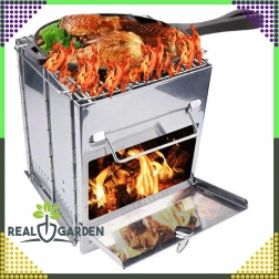 Opvouwbare rocket campingkachel met grill