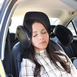 Zijwaartse hoofdsteun voor slapen in de auto