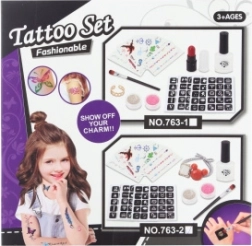 Meisjes glittertattoos – creatieve set