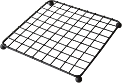 Metalen onderzetter voor pan 19 × 19 × 2 cm, zwart