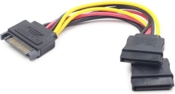 SATA-kabel (M) naar SATA (F) x2, 15 cm
