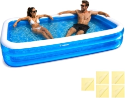 Trizand opblaasbaar kinder- en familiebad 262 × 175 × 50 cm
