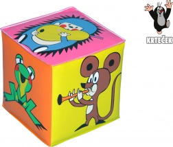 Piepende kubus MOLLETJE plastic 7 × 7 cm