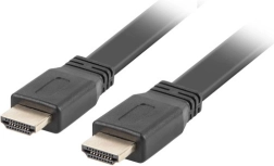 Platte HDMI-kabel 2.0 1,8 m zwart 4K 60 Hz van massief koper