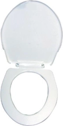 WC-bril kort van kunststof – wit