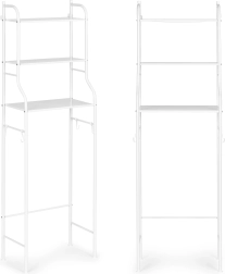 Hoge badkamerskast met 3 planken aluminium constructie