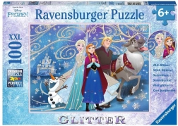 Puzzel XXL 100 stuks Frozen Glinsterende Sneeuw