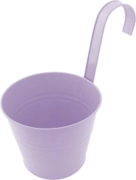 Paarse balkonbloempot