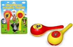 Krtek rumba ballen voor kinderen 2 stuks plastic