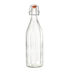 Glazen fles Costolata met beugelsluiting 1 l