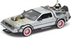 Metalen automodel DeLorean uit de film Back to the Future III, schaal 1:24