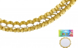 Gouden papieren slinger 3,6 m