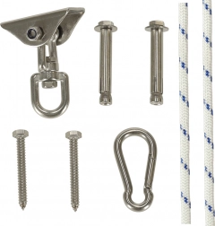 Plafondbeugel voor hangmatten en schommels van roestvrij staal