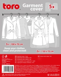 Beschermhoezen voor kleding – wegwerp, transparant, set van 5 stuks