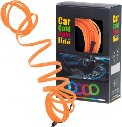 Ambiente LED-verlichting voor auto USB / 12 V, strip 5 m – Oranje