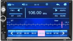 Podofo multimediaal autobeeldscherm 7" met Bluetooth en Mirror Link