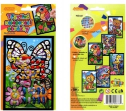 Glitterende stickerafbeelding 15 x 10 cm