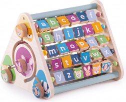 Bigjigs Toys houten actieve driehoek met diertjes