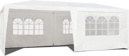Commerciële tuinpartytent met prieel 3x6 m, wit, MultiGarden