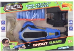 Speelgoedpistool met schuimkogels, polshouder en veiligheidsbril