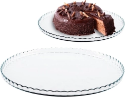 Glazen taartschotel 32 cm