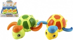 Drijvende opwindbare waterschildpad, plastic speelgoed 12 cm