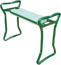 Tuin-knielkussen en zitje van metaal 59 × 27,5 × 49 cm