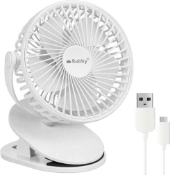 Witte draadloze ventilator Ruhhy