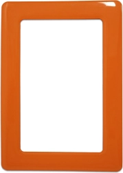 Magnetische zelfklevende lijst 13 x 8,1 cm - oranje