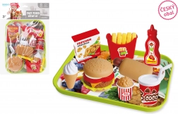 Speelset Fastfood met dienblad voor kinderen