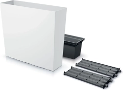 Hoge plantenbak URBI CASE T met inzetbak 77 cm wit