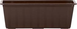 Kunststof balkonbloembak 80 cm bruin