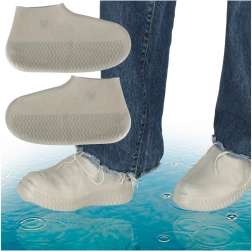 Waterdichte siliconen overschoenen M, grijs (EU 35–38)