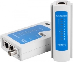 Kabeltester RJ-45, RJ-12, RJ-11 en coaxkabels