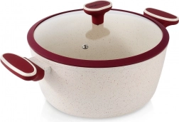 Granieten pan met glazen deksel TERRESTRIAL 26 cm, 5,2 l