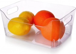 Koelkastorganizer 23 × 16 × 9,5 cm – transparante box met handgrepen