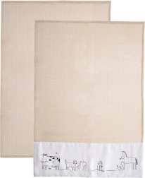 Katoenen keukenhanddoeken 70 × 50 cm, 2 stuks