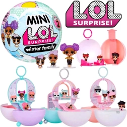 Mini L.O.L. Surprise winterfamilie – sneeuwbol met poppen, serie 2