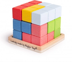 Bigjigs Toys houten puzzelkubus