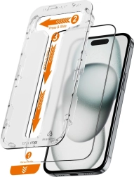 EasyShield 2-pack gehard glas voor iPhone 16 / iPhone 15