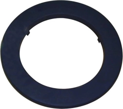 Rookrozet 125 mm, dikte 1,0 mm, zwart