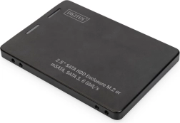 adapter voor 2,5" SATA – voor SSD M.2 en mSATA, SATA III 6 Gbit/s, aluminium behuizing DIGITUS