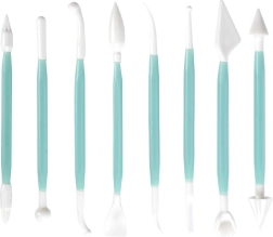 Set van spatels en modelleergereedschap voor taarten, 8 stuks