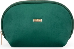 Reistas ronde cosmetische tas Plus Velvet groen