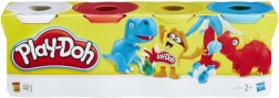 Play-Doh modelleerklei, set van 4 potjes, 448 g – Dinosaurussen